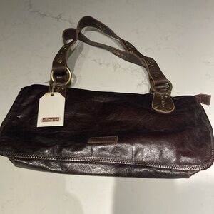 Brown Leather Shoulder Bag